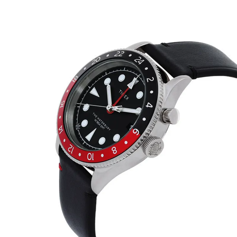 Timex Waterbury Traditional GMT Pepsi Men's Watch- TW2W22800VQ